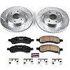 Truck and Towing Z36 Brake Pad & Rotor Kit Cross-Drilled and Slotted Rotors Z36 Carbon Ceramic Brake Pads Complete Front Kit - image 1
