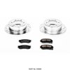 Performance Brake Upgrade Kit Rear Incl. Silver Zinc Plated Cross-Drilled And Slotted Rotors w/Z16 Ceramic Scorched Brake Pads - image 2