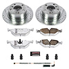 Street Warrior Brake Upgrade Kit Cross-Drilled and Slotted Rotors Z26 Extreme Street Performance Brake Pads Complete Rear Kit - image 1