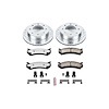 Truck and Towing Z36 Brake Pad & Rotor Kit Cross-Drilled and Slotted Rotors Z36 Carbon Ceramic Brake Pads Complete Rear Kit - image 1