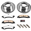 Truck and Towing Z36 Brake Pad & Rotor Kit Cross-Drilled and Slotted Rotors Z36 Carbon Ceramic Brake Pads Complete Rear Kit - image 1