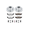 Truck and Towing Z36 Brake Pad & Rotor Kit Cross-Drilled and Slotted Rotors Z36 Carbon Ceramic Brake Pads Complete Rear Kit - image 1