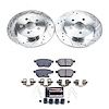 High Performance Brake Upgrade Kit Cross-Drilled and Slotted Rotors - image 1