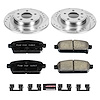High Performance Brake Upgrade Kit Cross-Drilled and Slotted Rotors Z23 Evolution Sport High Carbon - image 1