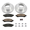 High Performance Brake Upgrade Kit Cross-Drilled and Slotted Rotors Z23 Evolution Sport High Carbon - image 1