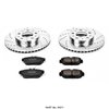 High Performance Brake Upgrade Kit Cross-Drilled and Slotted Rotors - image 2