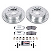 Truck and Towing Z36 Brake Pad & Rotor Kit Cross-Drilled and Slotted Rotors Z36 Carbon Ceramic Brake Pads Complete Rear Kit - image 1