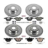 High Performance Brake Upgrade Kit Cross-Drilled and Slotted Rotors Z23 Evolution Sport High Carbon