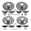 High Performance Brake Upgrade Kit Cross-Drilled and Slotted Rotors Z23 Evolution Sport High Carbon - image 1