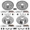 Street Warrior Brake Upgrade Kit Cross-Drilled and Slotted Rotors Z26 Extreme Street Performance Bra - image 1