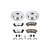 Truck and Towing Z36 Brake Pad & Rotor Kit Cross-Drilled and Slotted Rotors Z36 Carbon Ceramic Brake Pads Complete Rear Kit - image 1
