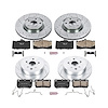 High Performance Brake Upgrade Kit Cross-Drilled and Slotted Rotors Z23 Evolution Sport High Carbon - image 1