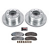 Truck and Towing Z36 Brake Pad & Rotor Kit Cross-Drilled and Slotted Rotors Z36 Carbon Ceramic Brake Pads Complete Rear Kit - image 1