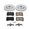 High Performance Brake Upgrade Kit Cross-Drilled and Slotted Rotors Z23 Evolution Sport High Carbon - image 1