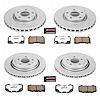 Street Warrior Brake Upgrade Kit Cross-Drilled and Slotted Rotors Z26 Extreme Street Performance Bra - image 1