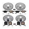 High Performance Brake Upgrade Kit Cross-Drilled and Slotted Rotors Z23 Evolution Sport High Carbon