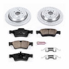 High Performance Brake Upgrade Kit Cross-Drilled and Slotted Rotors Z23 Evolution Sport High Carbon