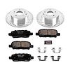 High Performance Brake Upgrade Kit Cross-Drilled and Slotted Rotors Z23 Evolution Sport High Carbon