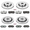 Street Warrior Brake Upgrade Kit Cross-Drilled and Slotted Rotors Z26 Extreme Street Performance Bra - image 1