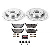 Truck and Towing Z36 Brake Pad & Rotor Kit Cross-Drilled and Slotted Rotors Z36 Carbon Ceramic Brake Pads Complete Rear Kit - image 1