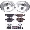 High Performance Brake Upgrade Kit Cross-Drilled and Slotted Rotors Z23 Evolution Sport High Carbon - image 1