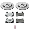 Street Warrior Brake Upgrade Kit Cross-Drilled and Slotted Rotors Z26 Extreme Street Performance Brake Pads Complete Front Kit - image 1