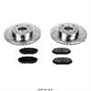 High Performance Brake Upgrade Kit Cross-Drilled and Slotted Rotors - image 1
