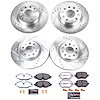 Z26 Extreme Performance Complete Brake Pad and Rotor Set Fits 2019 Volkswagen Golf Alltrack [Front/Rear]