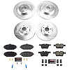 Z23 Front and Rear Brake Pads and Rotors Kit Fits Select Late Model Mercedes-Benz C300 - image 1