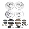 K8796 Z23 Daily Driver Carbon-Fiber Ceramic Brake Pad & Drilled & Slotted Rotor Kit - image 1