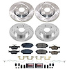 K8815 Z23 Daily Driver Carbon-Fiber Ceramic Brake Pad & Drilled & Slotted Rotor Kit - image 1