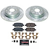 K9064 Z23 Daily Driver Carbon-Fiber Ceramic Brake Pad & Drilled & Slotted Rotor Kit - image 1