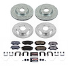 K9167 Z23 Daily Driver Carbon-Fiber Ceramic Brake Pad & Drilled & Slotted Rotor Kit - image 1