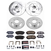 K9168 Z23 Daily Driver Carbon-Fiber Ceramic Brake Pad & Drilled & Slotted Rotor Kit - image 1