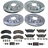 K9267 Z23 Daily Driver Carbon-Fiber Ceramic Brake Pad & Drilled & Slotted Rotor Kit - image 1