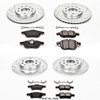 High Performance Brake Upgrade Kit Cross-Drilled and Slotted Rotors - image 2