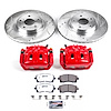 Street Warrior Brake Upgrade Kit Cross-Drilled and Slotted Rotors Z26 Extreme Street Performance Bra - image 1