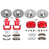 Street Warrior Brake Upgrade Kit Cross-Drilled and Slotted Rotors Z26 Extreme Street Performance Bra - image 1