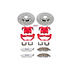 Street Warrior Brake Upgrade Kit Cross-Drilled and Slotted Rotors Z26 Extreme Street Performance Bra - image 1