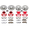 Street Warrior Brake Upgrade Kit Cross-Drilled and Slotted Rotors Z26 Extreme Street Performance Bra - image 1