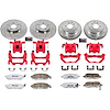 Street Warrior Brake Upgrade Kit Cross-Drilled and Slotted Rotors Z26 Extreme Street Performance Bra - image 1