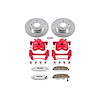 Street Warrior Brake Upgrade Kit Cross-Drilled and Slotted Rotors Z26 Extreme Street Performance Bra - image 1