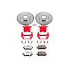 Street Warrior Brake Upgrade Kit Cross-Drilled and Slotted Rotors Z26 Extreme Street Performance Bra