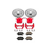 High Performance Brake Upgrade Kit Cross-Drilled and Slotted Rotors Z23 Evolution Sport High Carbon