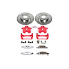 Street Warrior Brake Upgrade Kit Cross-Drilled and Slotted Rotors Z26 Extreme Street Performance Bra - image 1