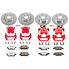 Street Warrior Brake Upgrade Kit Cross-Drilled and Slotted Rotors Z26 Extreme Street Performance Bra - image 1