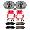 High Performance Brake Upgrade Kit Cross-Drilled and Slotted Rotors Z23 Evolution Sport High Carbon - image 1