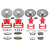 Street Warrior Brake Upgrade Kit Cross-Drilled and Slotted Rotors Z26 Extreme Street Performance Bra - image 1