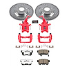 Street Warrior Brake Upgrade Kit Cross-Drilled and Slotted Rotors Z26 Extreme Street Performance Bra - image 1