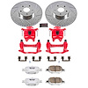 Street Warrior Brake Upgrade Kit Cross-Drilled and Slotted Rotors Z26 Extreme Street Performance Bra - image 1